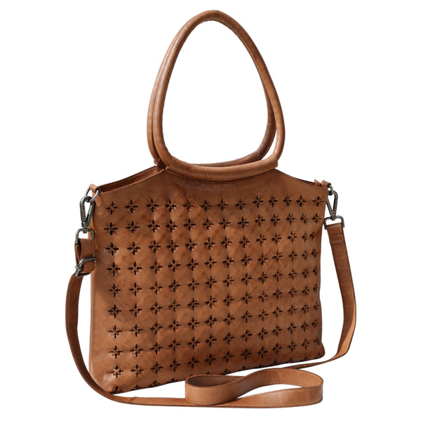 Starstruck Leather Tote - Cognac