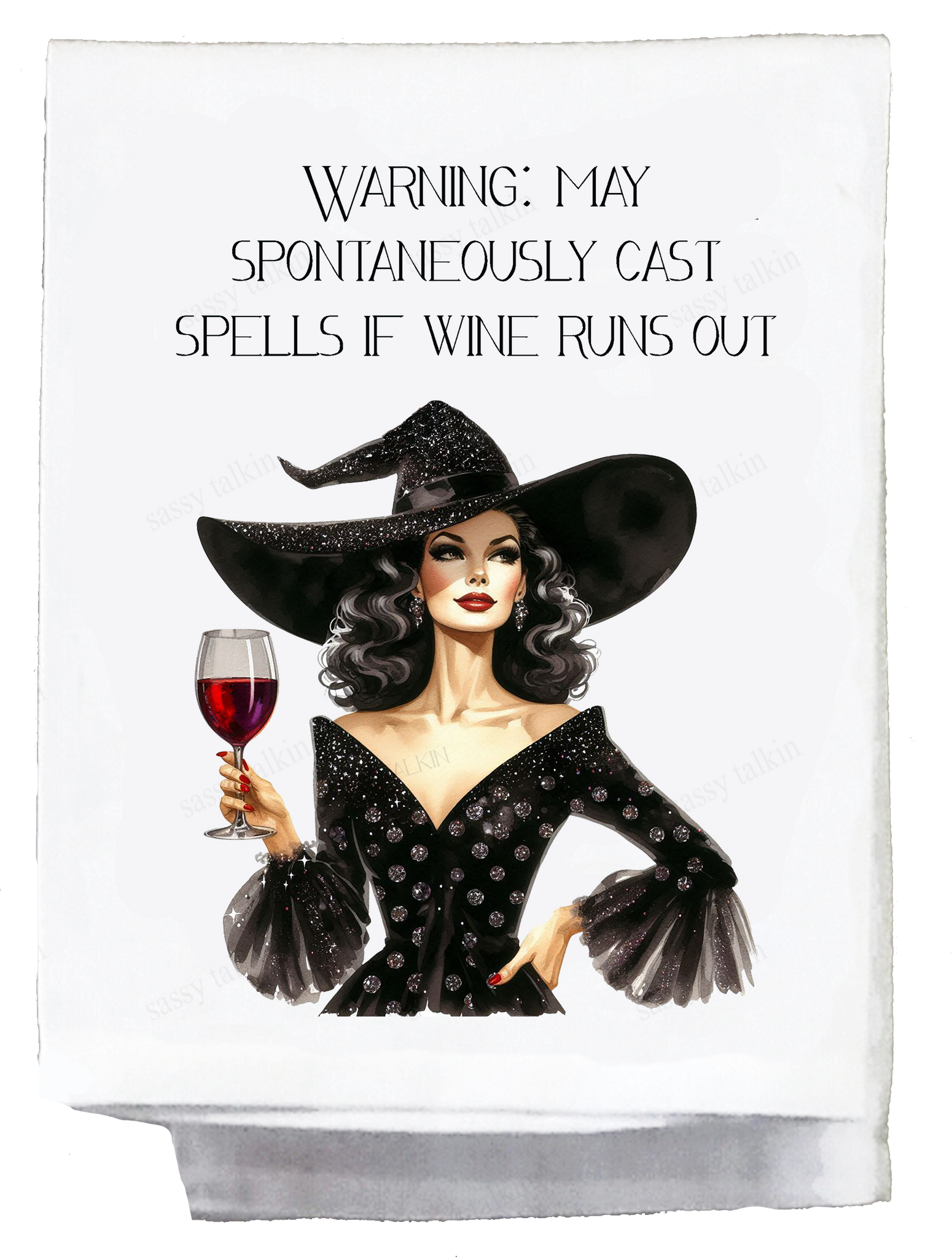 Halloween May Spontaneously Cast Spells Kitchen Towel
