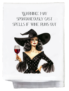 Halloween May Spontaneously Cast Spells Kitchen Towel
