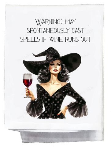 Halloween May Spontaneously Cast Spells Kitchen Towel