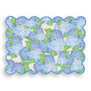 Scalloped Hydrangea Vinyl Placemat
