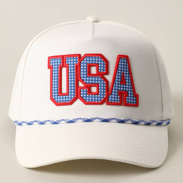 USA Patch Rope Baseball Hat