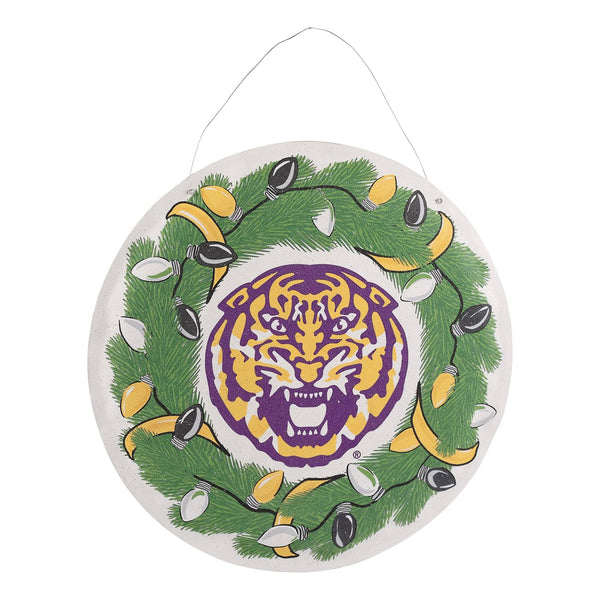 LSU Wreath/Helmet Burlee