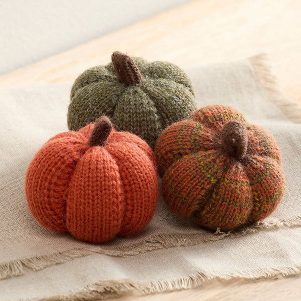 Cozy Knit Pumpkins - Mulberry (S)