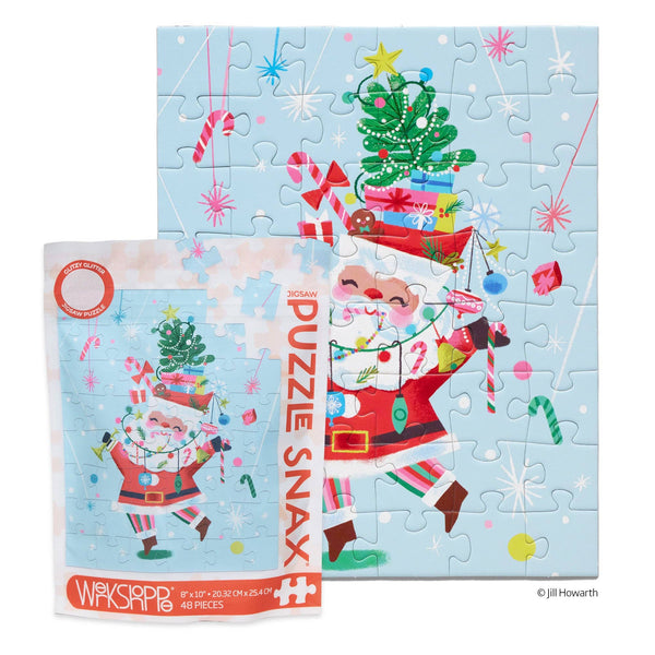 Fancy Pants Santa Christmas Puzzle Snax