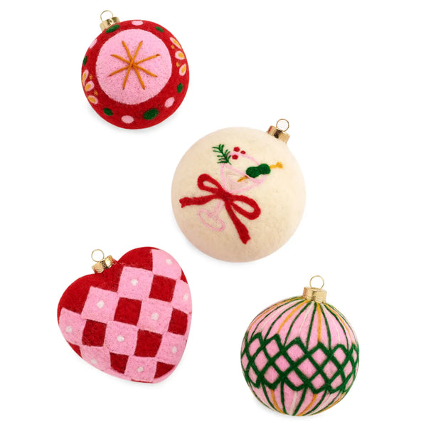 Cocktail Felt Ornaments