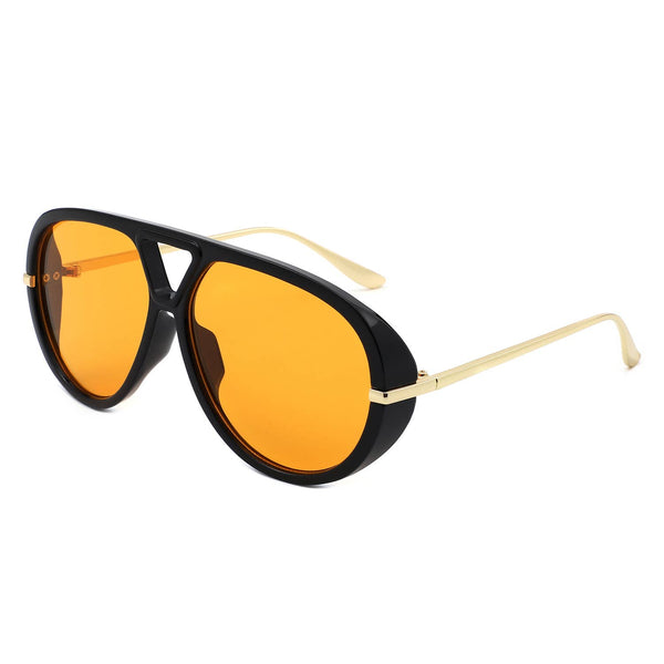 Double Bridge Fashion Aviator Sunglasses