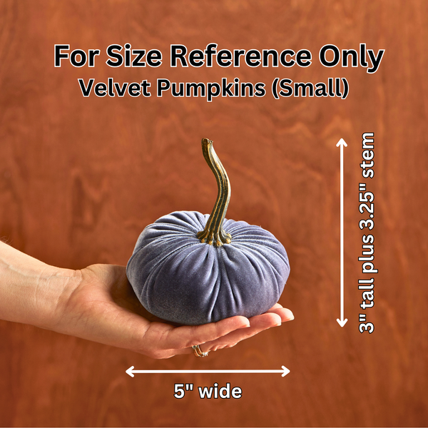 Small Velvet Pumpkin - Taupe