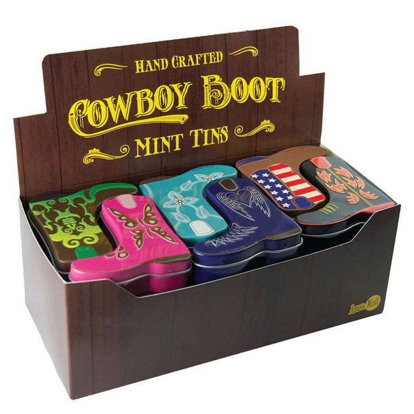 Cowboy Boot Shaped Mint Tin