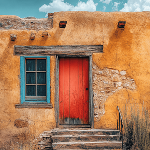 Adobe House Wall Art Print