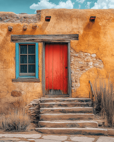 Adobe House Wall Art Print