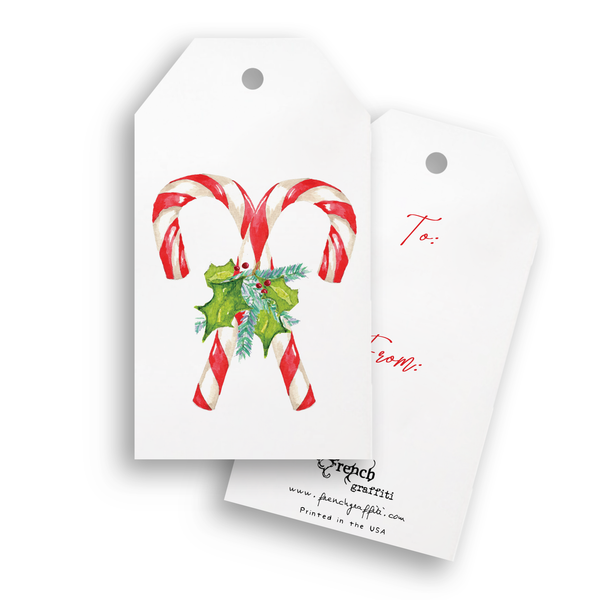Candy Canes Gift Tags - Pack of 4