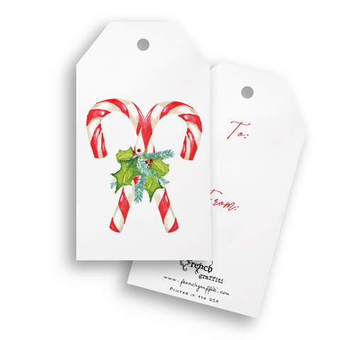 Candy Canes Gift Tags - Pack of 4