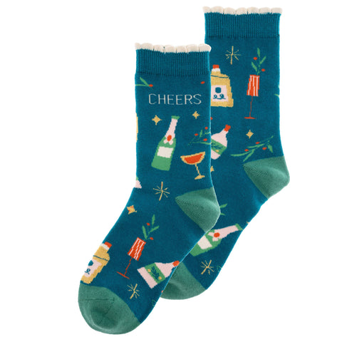 Cheers Christmas Socks