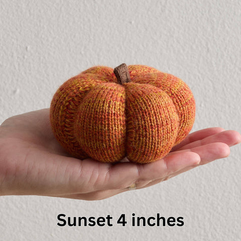 Cozy Knit Pumpkins - Sunset (L)