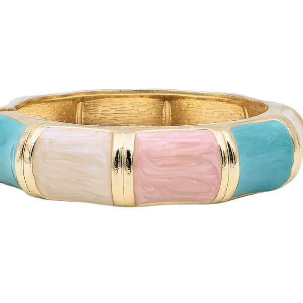 Enamel Bangle Bracelet
