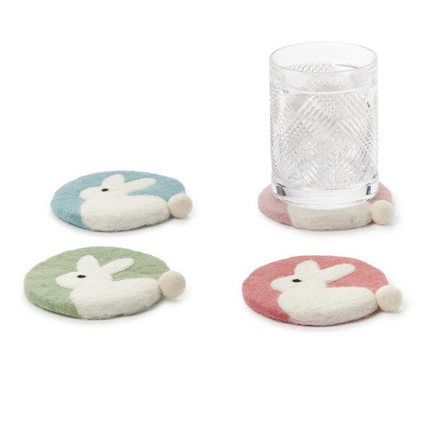 Hop to It Bunny Coasters - Set of 4