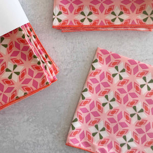 Cotton Candy Cloth Napkins - Set of 4