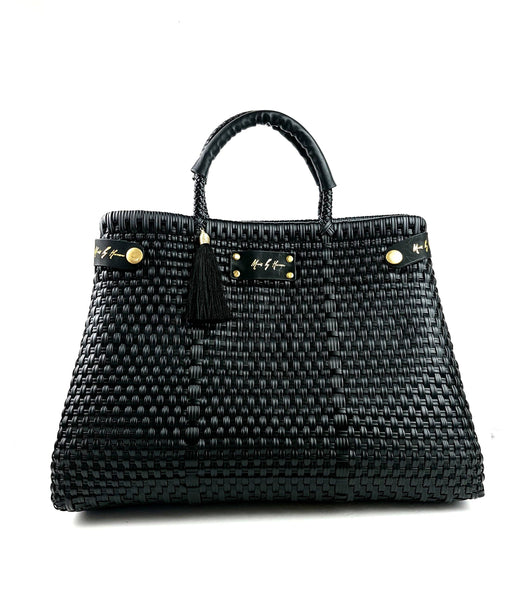 Less Pollution Convertible Handbag-Luxury Black