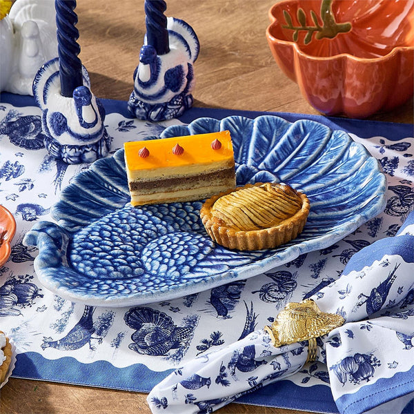 Blue Turkey Platter