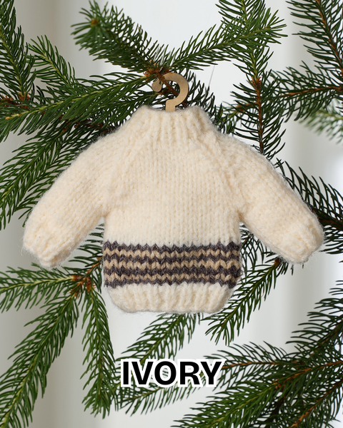 Mini Hand Knit Sweater Garland