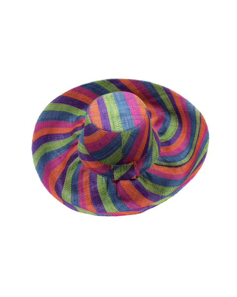 Grace Straw Hat - Midori Swirl