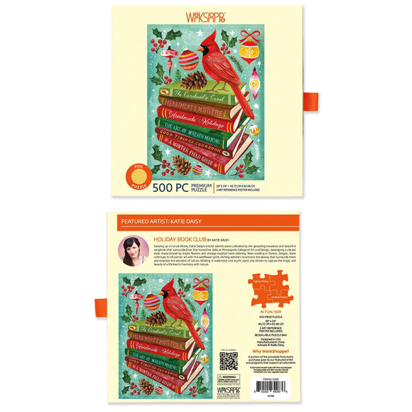 Holiday Bookclub Gold Foil Puzzle