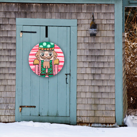 Pink Nutcracker Door Hanger