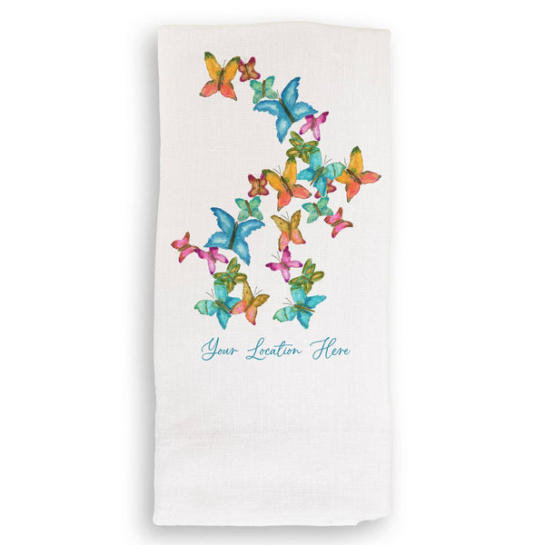 Flying Butterflies Dolly Kitchen Towel
