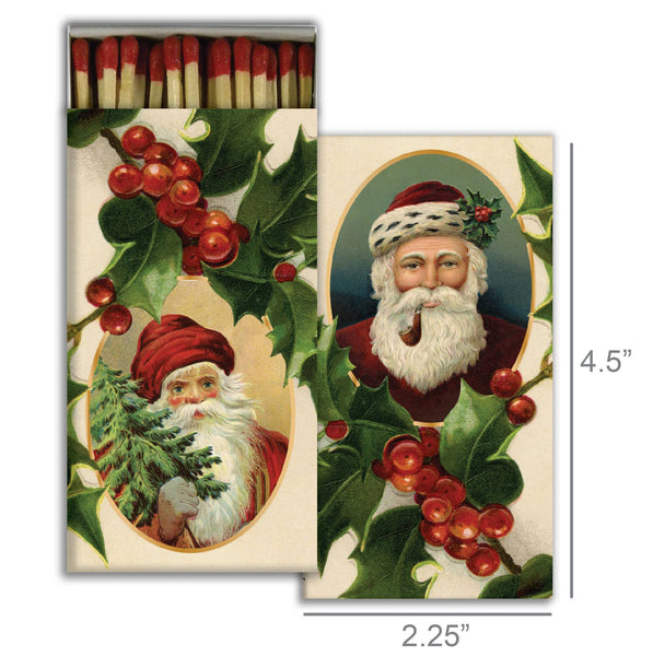 Santa And Holly Matches