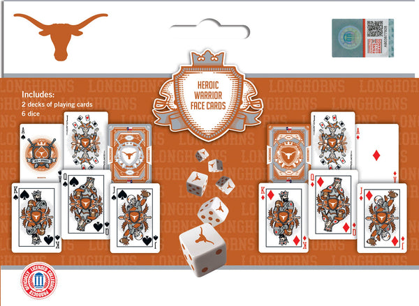 Texas Longhorns Playing Cards & Dice Set