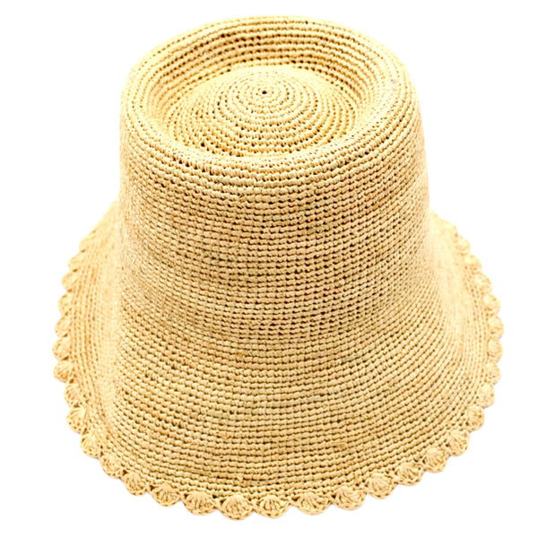 Crochet Bucket Straw Hats