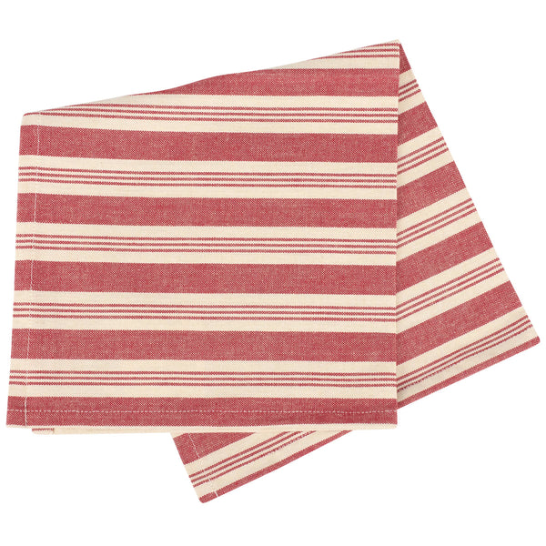 Red Candy Stripe Napkin - Set of 4