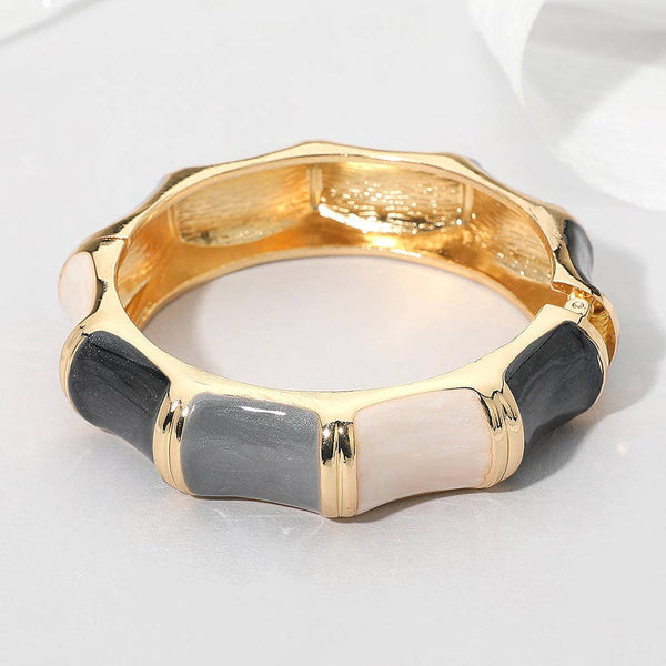 Black Tones Enamel Bracelet