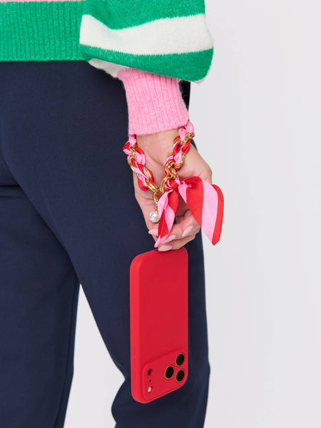Stiped Phone Wristlet