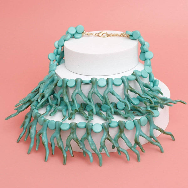 Turquoise Coral Necklace