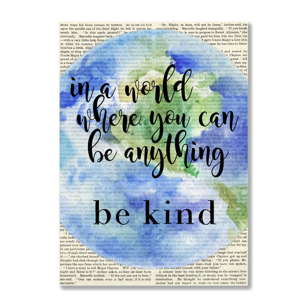 Be Kind Book Print
