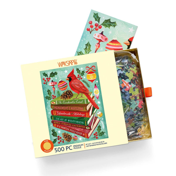 Holiday Bookclub Gold Foil Puzzle