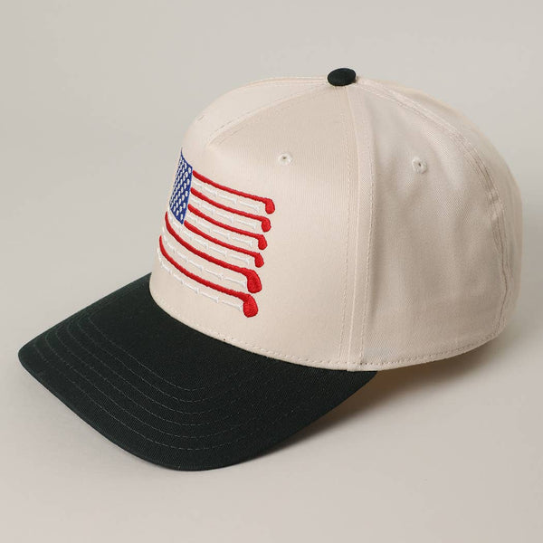 Golf Club American Flag Baseball Hat