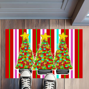 Dots & Stripes Tree of Cheer Rug Floormat