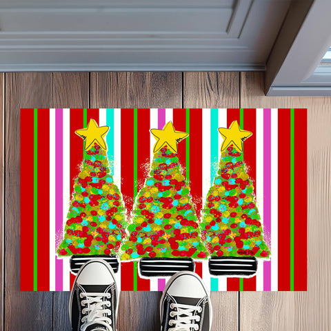 Dots & Stripes Tree of Cheer Rug Floormat