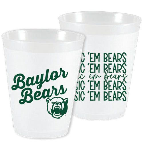 Baylor - Bears Mirror Frosted Cups