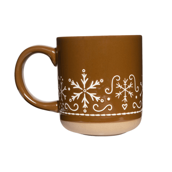 Gingerbread Stoneware Coffee Mug