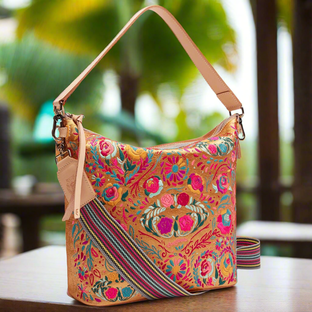 Consuela Hobo Handbag - Bronzer
