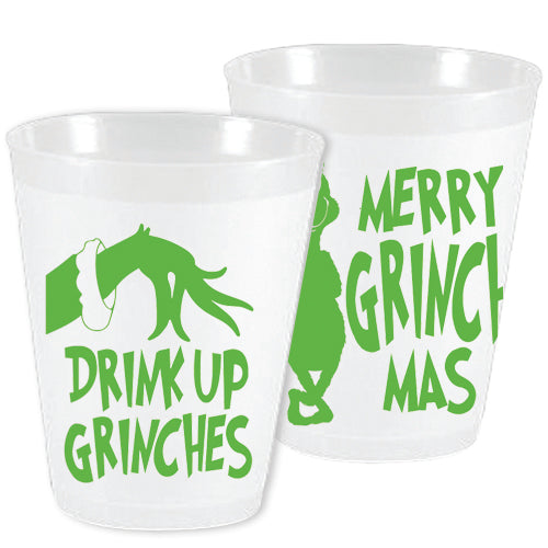 Drink Up Grinches Frosted Cups
