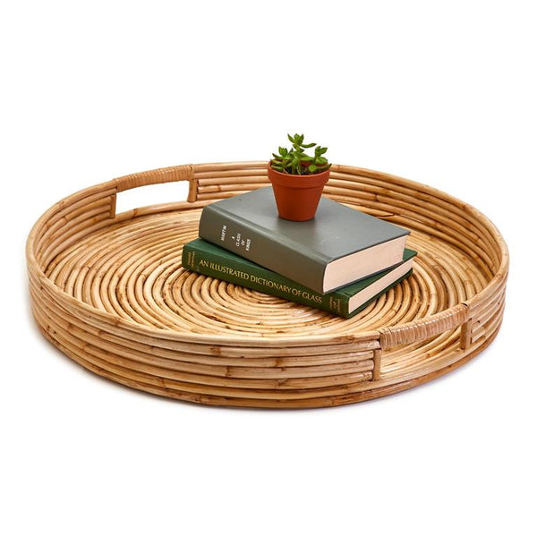 Cane Round Tray