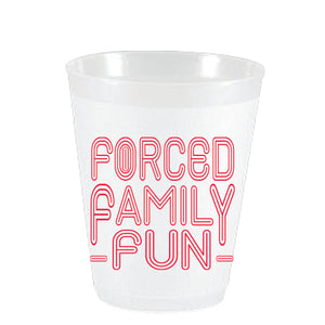 Forced Family Fun Frosted Cups