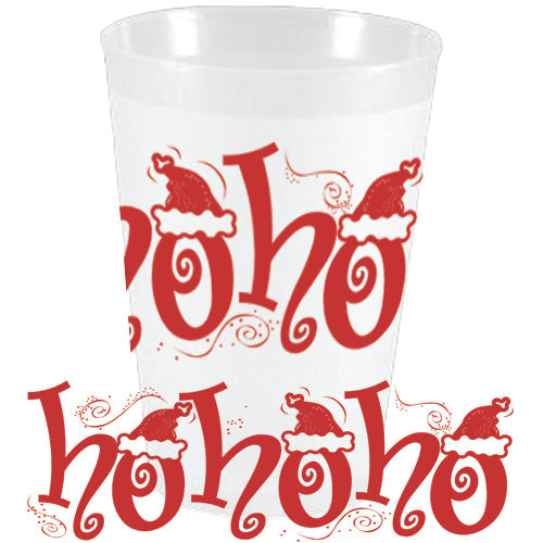 Ho Ho Ho Hats Frosted Cup