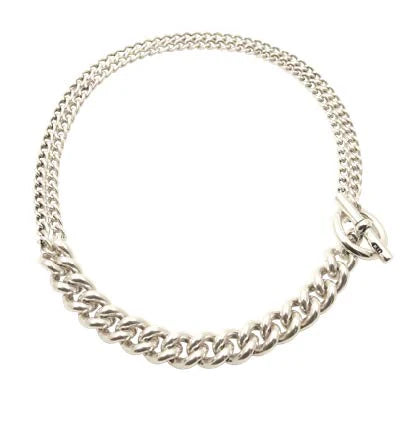 CXC Barracus Choker Necklace - Silver