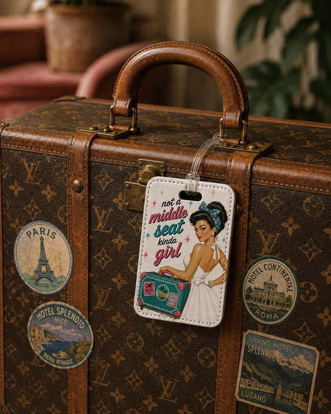 Not a Middle Seat Kinda Girl Luggage Tag